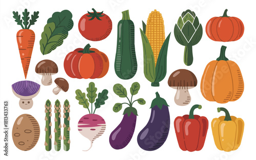Vibrant assortment of fresh vegetables evokes a healthy and delicious culinary experience perfect for recipe blogs, menus, or educational materials