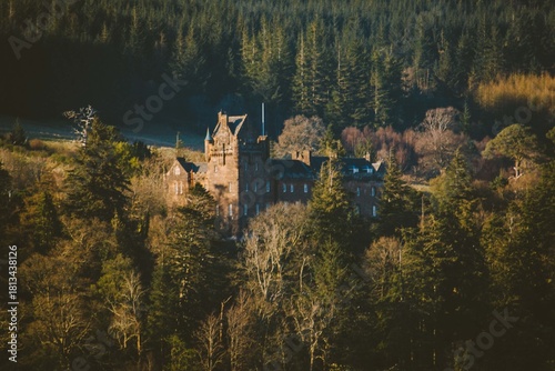 old castle in the autumn