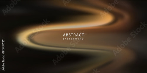 Black noise seamless gradient pattern with golden light leak bg. Festive vector illustration with watercolor effect and paper texture. Blurred abstract background