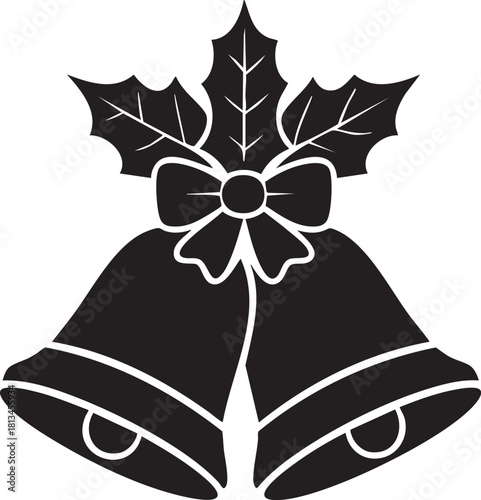 Bells with holly and bow