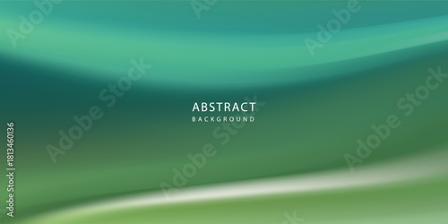 Green royal gradient seamless pattern with noise texture. Emerald blue silk bg with soft transitions and effect ombre. Vector gradient mesh illustration.eps10