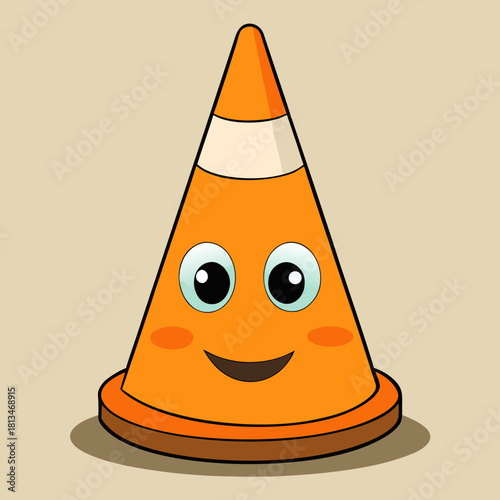 Happy gingerbread man ice skating on a winter day