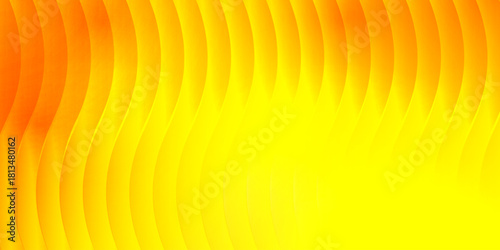 Neon ribbed fractal glass 3d background. Holographic vertical stripe pattern with vibrant purple blue yellow gradient. Abstract black bg, iridescent texture lines in radiant colors. 3D illustration