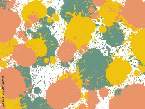Colorful Artistic Paint Splash Abstract Background