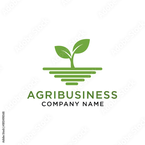 Green Sprout Growing in Fertile Soil Representing Agribusiness Growth.