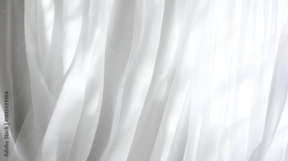 Obraz premium white curtain background