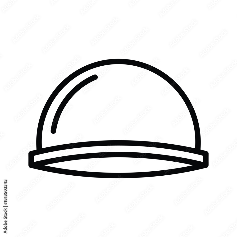 Fototapeta premium Illustration of a hard hat isolated on