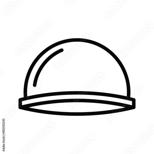 Illustration of a hard hat isolated on