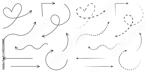 Vector Arrows Collection Different Style Arrows for Infographics Presentations Web Design Elements Directional Signs and Navigation