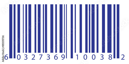 Barcode read icon symbol concept for graphic design. Universal code for scanning product or item. Vector illustration.