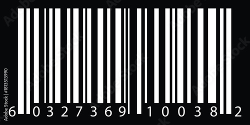 Fake Bar code icon. Vector illustration for package design and marketing. eps 10