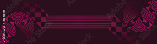 abstract pink purple lines digital geometric elements modern shiny vector background dark green stripes curve luxury for business EPS 10