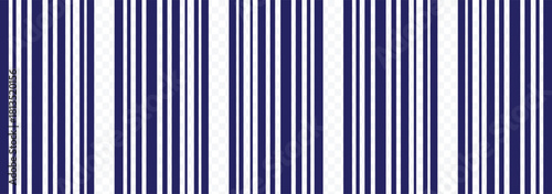 Barcode icon design. Realistic barcode. Simple fake bar code. Bar code for web design. Vector illustration.
