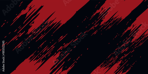 Red halftone dots blue color pattern gradient grunge texture background. Dot pop art comic sport style vector illustration. Eps10