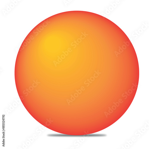 Gradient Circle Shape with Warm Color Blend