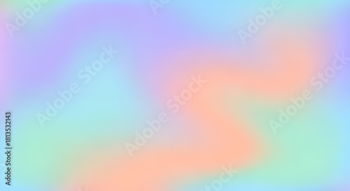 Pastel gradient background with soft holographic swirl colors