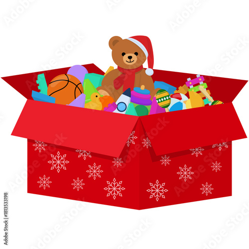 Christmas Toys Drive Illustration
