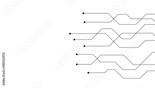 Abstract futuristic circuit board Illustration, Circuit board with various technology elements. Circuit board pattern for technology background. Vector illustration