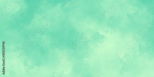 Abstract blue watercolor texture background with vintage paper design and sky cloud pattern