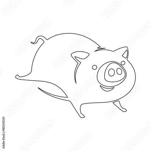 Cute Pig Drawing