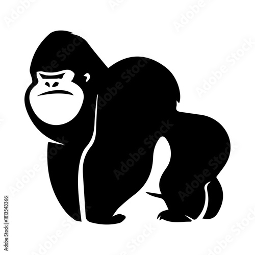 Powerful Gorilla Silhouette