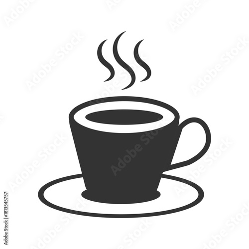 Coffee cup icon, mug symbol