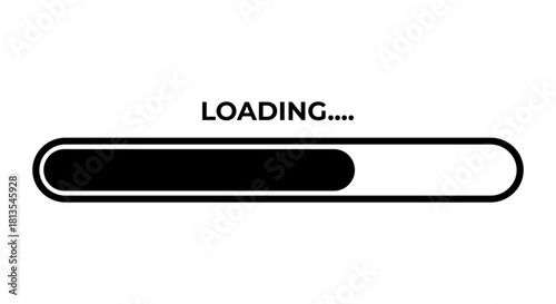 Vektor Stok Vector Progress Loading Bar Loading Icon