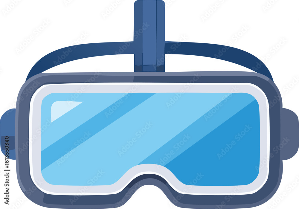 Fototapeta premium Minimal VR headset icon