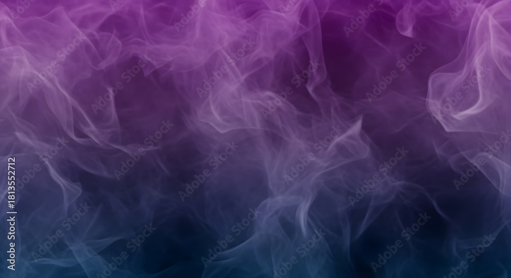 Obraz premium Dramatic Smoke Flow Purple Blue Gradient Background Texture