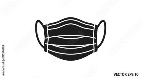 black and white carnival mask