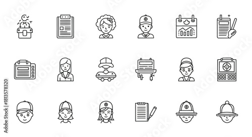 set of icons for web design
