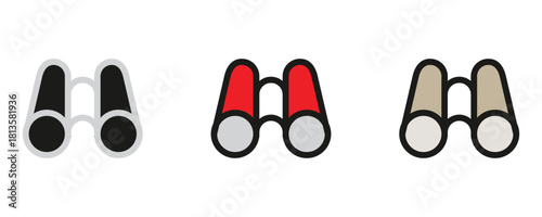 Explore the world with colorful binoculars, a perfect symbol for adventure, discovery, and travel, find your next expedition partner here