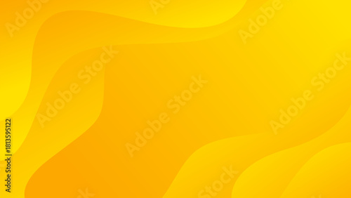 Abstract yellow gradient fluid wave background, bright flowing shapes. Modern dynamic wallpaper for sale banners, ads, business templates, presentations, websites and pages
