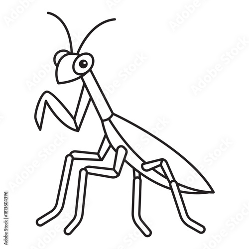 Mantis Coloring Page