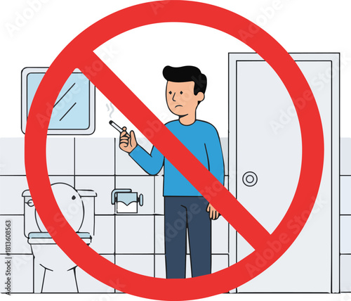 No Smoking in Toilet