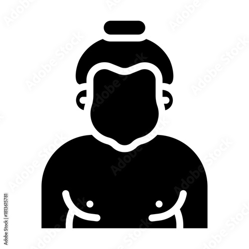 Sumo. This is a vector single icon with a solid style. It is suitable for various purposes, including website design, mobile app design, and logo design.