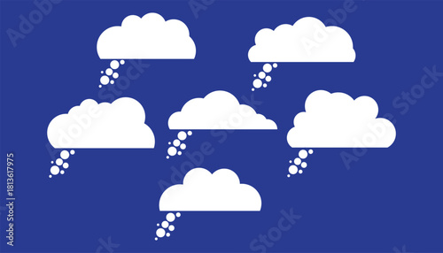 cloud icons pack — outlined, filled, and gradient styles for cloud illustration