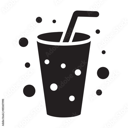 Cold Soft Drink Vector Illustration