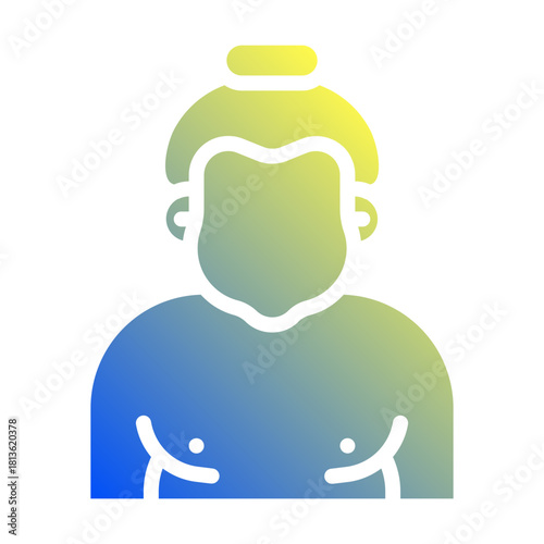 Sumo. This is a vector single icon with a solid gradient style. It is suitable for various purposes, including website design, mobile app design, and logo design.