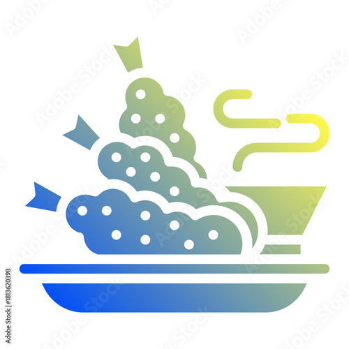 Tempura. This is a vector single icon with a solid gradient style. It is suitable for various purposes, including website design, mobile app design, and logo design.
