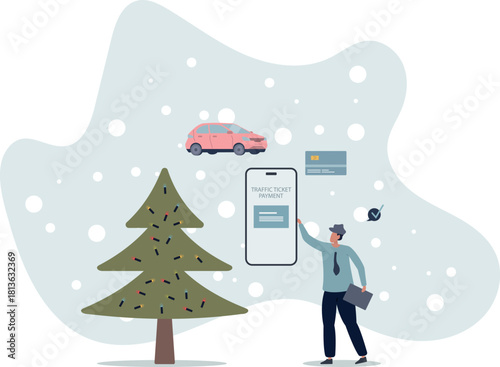 Pay traffic ticket online with bank transaction or credit card.life and employment of people.