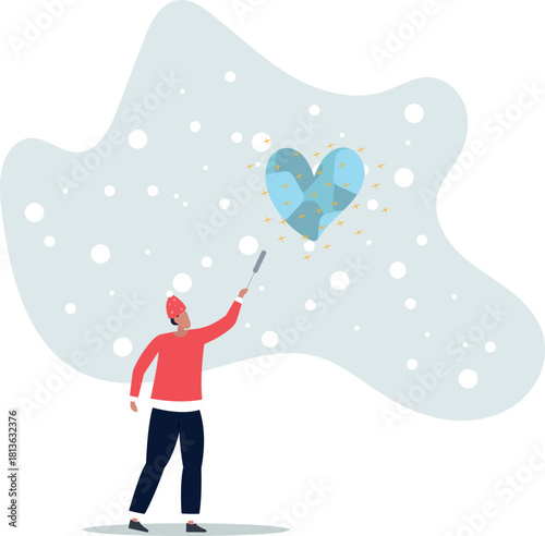 Satisfied man user and follower with positive feedback. Social media web concept.life and employment of people.