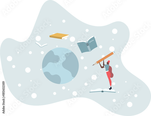 Studying abroad and travel to learn foreign language .International student with global education degree and worldwide experience..life and employment of people.