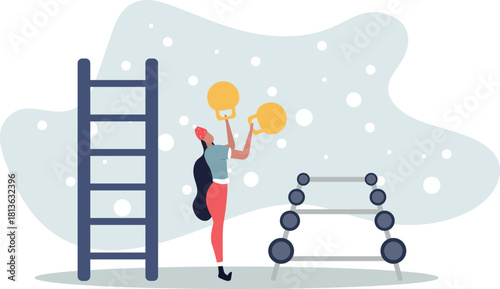 Weightloss and physical activity concept. Sportswoman or athlete.life and employment of people.