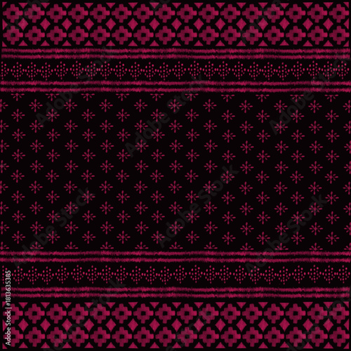 Seamless digital batik pattern, suitable for home decor and textile design pattern	
