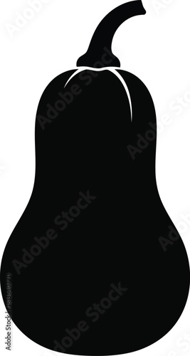 Butternut squash silhouette icon