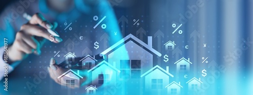 Real Estate and Mortgage Technology Concept.