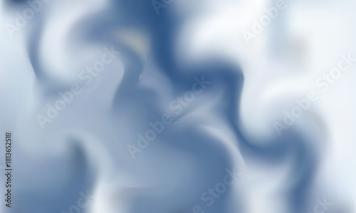 Abstract modern blue white luxury fabric wave background with copy space. Smooth liquid wave. Elegant shiny silk satin texture. Suit for wallpaper, cover, header, desktop, web, flyer. modern