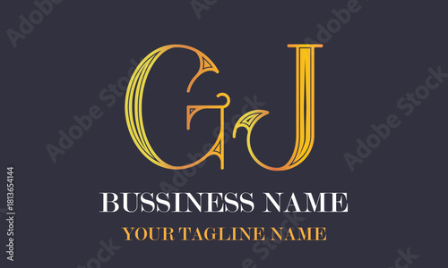 GJ G gj initial logo | initial based abstract modern minimal creative logo, vector template image. luxury logotype logo, real estate homie logo. typography logo. initials logo