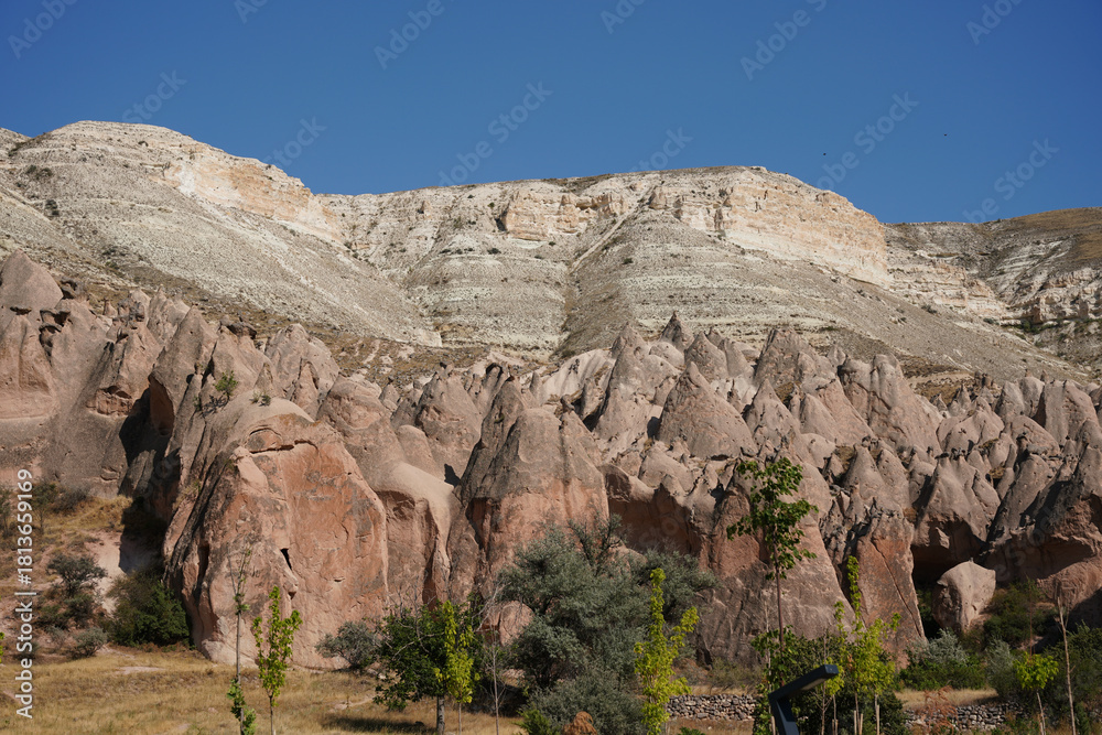 Obraz premium Rock Formations in Zelve Valley, Nevsehir, Turkiye
